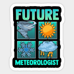 Funny Future Meteorologist Tornado Storm Weather Sticker